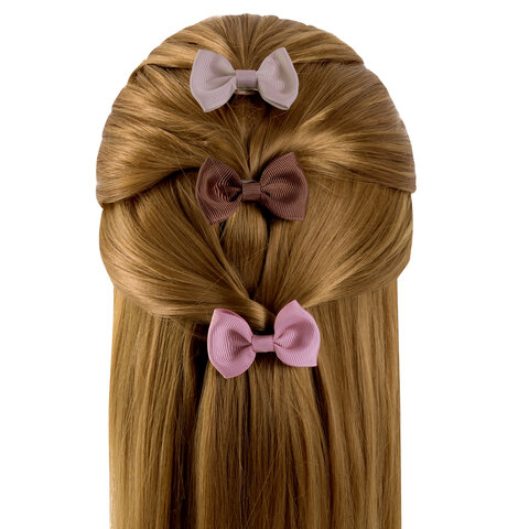 Заколки для волос НАБОР 3 шт., 7 см, аллигатор, бантики, разные цвета, MONTE VITA (МОНТЕ ВИТА), 457096 - фото 8