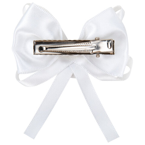 Набор для волос 6 шт.: 2 банта на заколке, 4 резинки, белый, MONTE VITA (МОНТЕ ВИТА), 457116