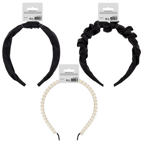 Ободок для волос, ширина 2 / 3 / 3 см АССОРТИ 2, MONTE VITA (МОНТЕ ВИТА), 457124 - фото 10