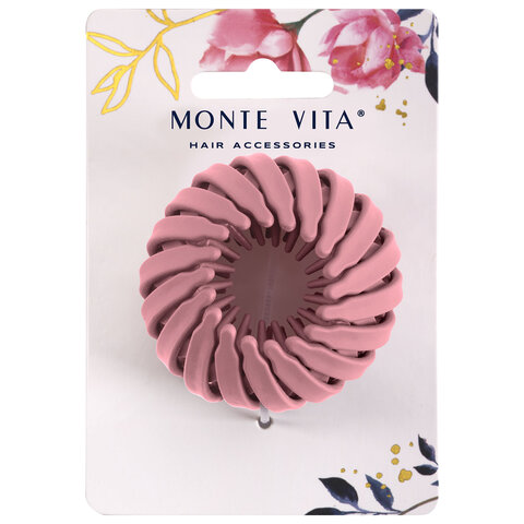 Заколка для волос, для хвоста и пучка, диаметр 6 см, soft-touch, АССОРТИ, MONTE VITA (МОНТЕ ВИТА), 457127 - фото 14