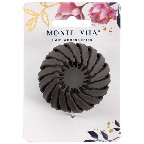 Заколка для волос, для хвоста и пучка, диаметр 6 см, soft-touch, АССОРТИ, MONTE VITA (МОНТЕ ВИТА), 457127 - фото 16