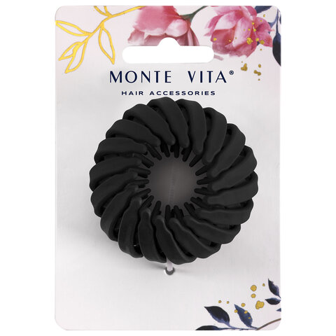 Заколка для волос, для хвоста и пучка, диаметр 6 см, soft-touch, АССОРТИ, MONTE VITA (МОНТЕ ВИТА), 457127 - фото 15