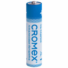 Батарейки алкалиновые &laquo;мизинчиковые&raquo; КОМПЛЕКТ 2 шт., CROMEX (КРОМЕКС) Alkaline, AAA (LR03, 24А), блистер, 457129