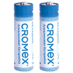 Батарейки алкалиновые &laquo;пальчиковые&raquo; КОМПЛЕКТ 4 шт., CROMEX (КРОМЕКС) Alkaline, AA (LR6, 15A), спайка, 457132