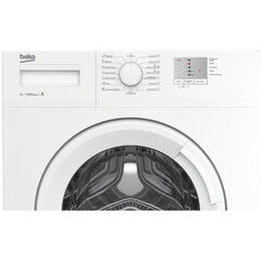 Стиральная машина BEKO WRS5511BWW, 1000 об/<wbr/>мин, 5 кг, фронтальная загрузка, 15 программ, белая