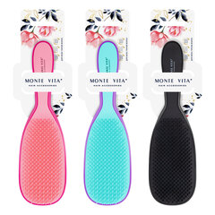 Расческа для волос массажная 22,5х6,5 см, цвета АССОРТИ, MONTE VITA (МОНТЕ ВИТА), 457414