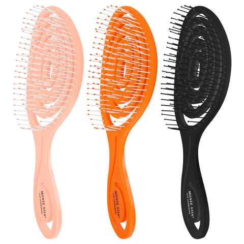 Расческа для волос массажная 22х7 см, цвета АССОРТИ, MONTE VITA (МОНТЕ ВИТА), 457416