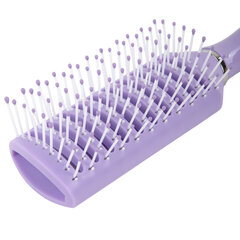 Расческа для волос скелетная, 22,5&times;4,5 см, продувная, фиолетовая/<wbr/>белая, MONTE VITA (МОНТЕ ВИТА), 457420