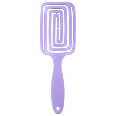 Расческа для волос массажная, 24&times;7,5 см, с натуральной щетиной, фиолетовая, MONTE VITA (МОНТЕ ВИТА), 457422