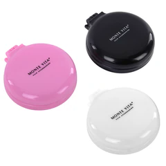 Расческа для волос массажная &laquo;2 в 1&raquo;, 6,5 см с зеркалом, компактная цвета АССОРТИ, MONTE VITA (МОНТЕ ВИТА), 457425