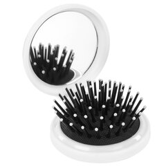 Расческа для волос массажная &laquo;2 в 1&raquo;, 6,5 см с зеркалом, компактная цвета АССОРТИ, MONTE VITA (МОНТЕ ВИТА), 457425