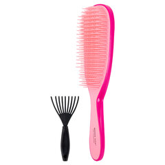 Расческа для волос массажная 22,5&times;6,5 см, розовая + щетка для чистки В ПОДАРОК, MONTE VITA (МОНТЕ ВИТА), 457428