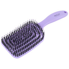 Расческа для волос массажная, 24&times;7,5 см, с натуральной щетиной + щетка для чистки В ПОДАРОК, MONTE VITA (МОНТЕ ВИТА), 457432