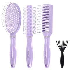 Расческа для волос НАБОР 3 шт + щетка для чистки В ПОДАРОК MONTE VITA (МОНТЕ ВИТА), 457436