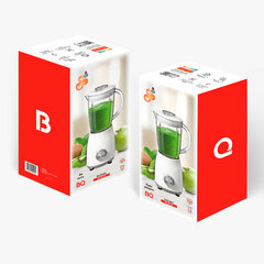 Блендер стационарный BQ (БИ-КЬЮ) SB1009, 750 Вт, 2 скорости, чаша 1,2 л, пластик, белый