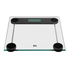 Весы напольные BQ (БИ-КЬЮ) BS1012, электронные, вес до 180 кг, квадрат, стекло
