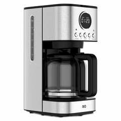 Кофеварка капельная BQ (БИ-КЬЮ) CM1007, 900 Вт, объем 1,5 л, поддержание температуры, серебристая