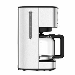 Кофеварка капельная BQ (БИ-КЬЮ) CM1007, 900 Вт, объем 1,5 л, поддержание температуры, серебристая