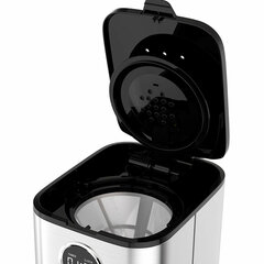 Кофеварка капельная BQ (БИ-КЬЮ) CM1007, 900 Вт, объем 1,5 л, поддержание температуры, серебристая