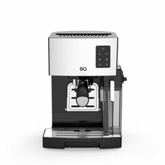 Кофеварка рожковая BQ (БИ-КЬЮ) CM9002, 1450 Вт, объем 1,4 л, 19 бар, автоматический капучинатор, стальная