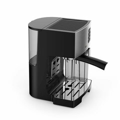 Кофеварка рожковая BQ (БИ-КЬЮ) CM9002, 1450 Вт, объем 1,4 л, 19 бар, автоматический капучинатор, стальная