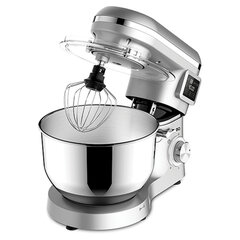 Миксер планетарный BQ (БИ-КЬЮ) MX640, 1600 Вт, 6 скоростей, 3 насадки, металлическая чаша 6 л, серебро