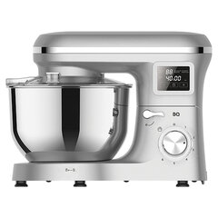 Миксер планетарный BQ (БИ-КЬЮ) MX640, 1600 Вт, 6 скоростей, 3 насадки, металлическая чаша 6 л, серебро