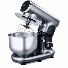 Миксер планетарный BQ (БИ-КЬЮ) MX822, 1600 Вт, 6 скоростей, 3 насадки, металлическая чаша 5 л, серебро