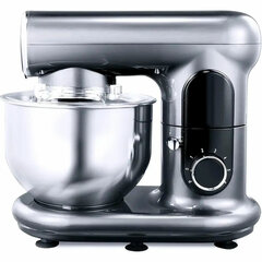 Миксер планетарный BQ (БИ-КЬЮ) MX822, 1600 Вт, 6 скоростей, 3 насадки, металлическая чаша 5 л, серебро
