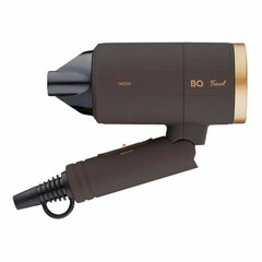 Фен BQ (БИ-КЬЮ) HD1212M, 1400 Вт, 2 скорости, 2 температурных режима, ионизация, коричневый