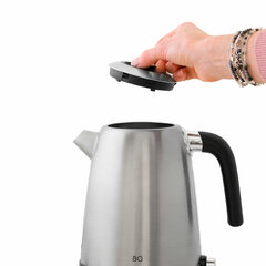 Чайник BQ (БИ-КЬЮ) KT1724SW, 1,7 л, 2200 Вт, закрытый нагревательный элемент, ТЕРМОРЕГУЛЯТОР, стальной