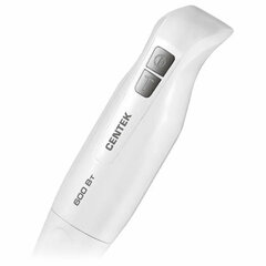 Блендер погружной CENTEK CT-1341, 600 Вт, 2 скорости, 1 насадка, белый