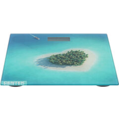 Весы напольные CENTEK CT-2428 &laquo;Остров&raquo;, электронные, вес до 180 кг, квадрат, стекло, с рисунком