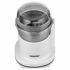 Кофемолка CENTEK CT-1365, мощность 250 Вт, вместимость 70 г, пластик, белая