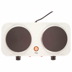 Настольная электрическая плита CENTEK CT-1507, 2000 Вт, 2 конфорки, 5 режимов нагрева, белая