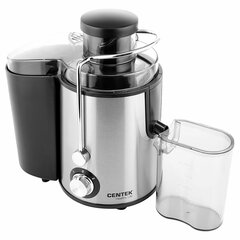 Соковыжималка CENTEK CT-1209, 600 Вт, стакан 0,5 л, емкость для жмыха 1,5 л, металл, сталь/<wbr/>черный