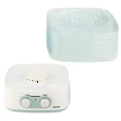 Сушилка для овощей CENTEK CT-1659, объём 5 л, 270 Вт, 5 поддонов, механическое управление, белая