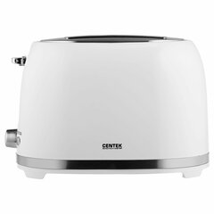 Тостер CENTEK CT-1432, 850 Вт, 2 тоста, 7 режимов, пластик, белый
