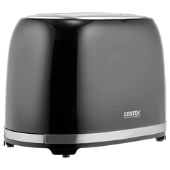Тостер CENTEK CT-1432, 850 Вт, 2 тоста, 7 режимов, пластик, черный