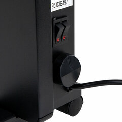 Обогреватель-конвектор SONNEN TEPLO-10, 1000 Вт, Х-образный нагревательный элемент, черный, сделано в России, 457627