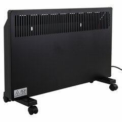 Обогреватель-конвектор SONNEN TEPLO-15, 1500 Вт, Х-образный нагревательный элемент, черный, сделано в России, 457628