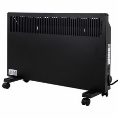 Обогреватель-конвектор SONNEN TEPLO-15, 1500 Вт, Х-образный нагревательный элемент, черный, сделано в России, 457628