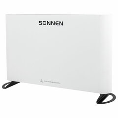 Обогреватель-конвектор SONNEN ONYX-1000.1, 1000 Вт, Х-образный нагревательный элемент, белый, сделано в России, 457629