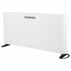 Обогреватель-конвектор SONNEN ONYX-2000.1, 2000 Вт, Х-образный нагревательный элемент, белый, сделано в России, 457630