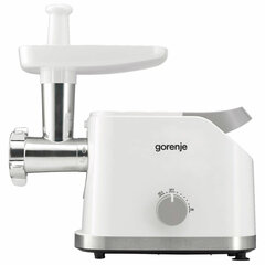 Мясорубка GORENJE MG1802SJW, 1800 Вт, производительность 2,1 кг/<wbr/>мин, 7 насадок, реверс, белый