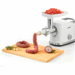 Мясорубка GORENJE MG1802SJW, 1800 Вт, производительность 2,1 кг/<wbr/>мин, 7 насадок, реверс, белый