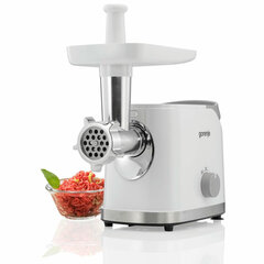 Мясорубка GORENJE MG1802SJW, 1800 Вт, производительность 2,1 кг/<wbr/>мин, 7 насадок, реверс, белый