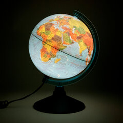 Глобус интерактивный + очки VR, физический / политический, GLOBEN, 21 см, с подсветкой, INT12100298