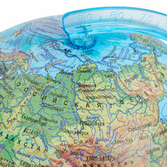 Глобус интерактивный + очки VR, физический / политический, GLOBEN, 21 см, с подсветкой, INT12100298