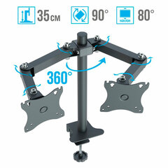 Кронштейн для двух мониторов К-502 VESA 75&times;75-100&times;100, 17"-32", до 16 кг, РЭМО, 4603225012979
